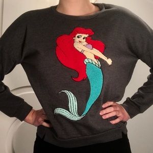 🎉HOST PICK🎉 Disney Grey Princess Ariel Sweatshirt, Sz. M